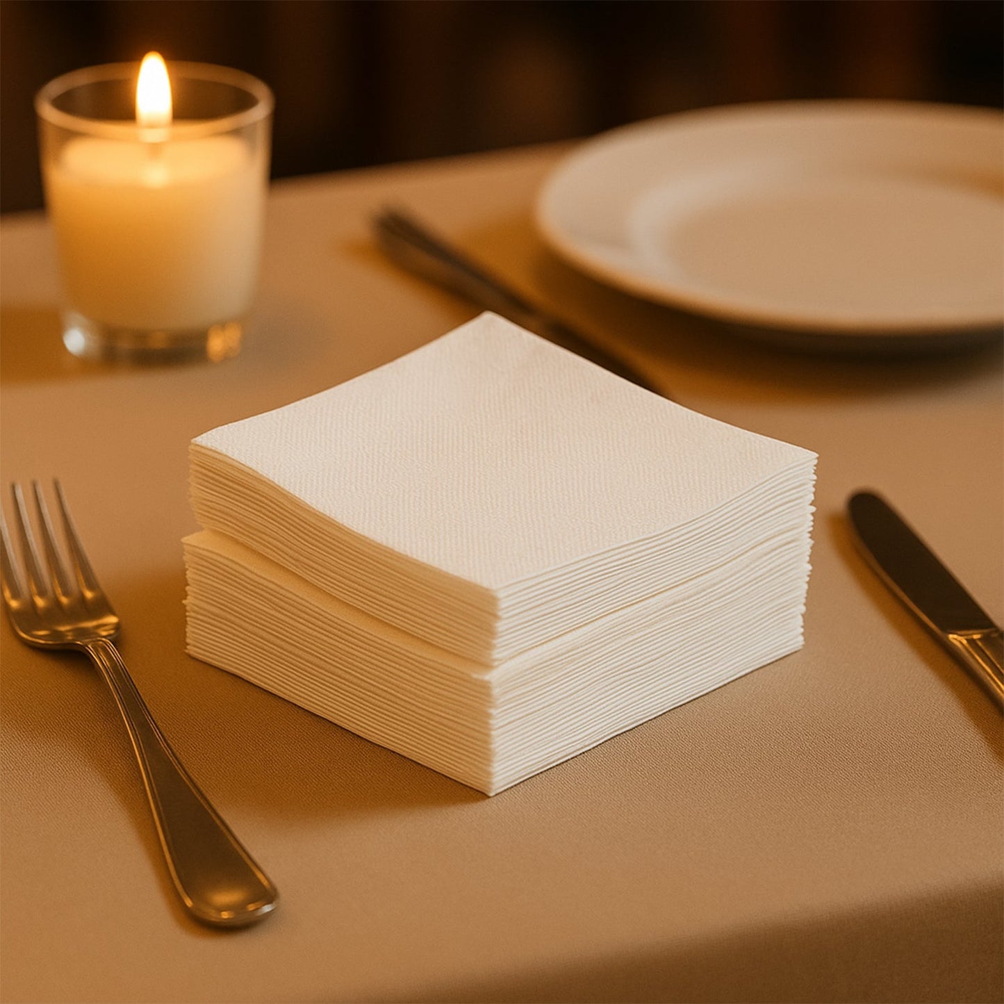 Soft & Absorbent Disposable Tissue Napkins / Paper (75 Pc)