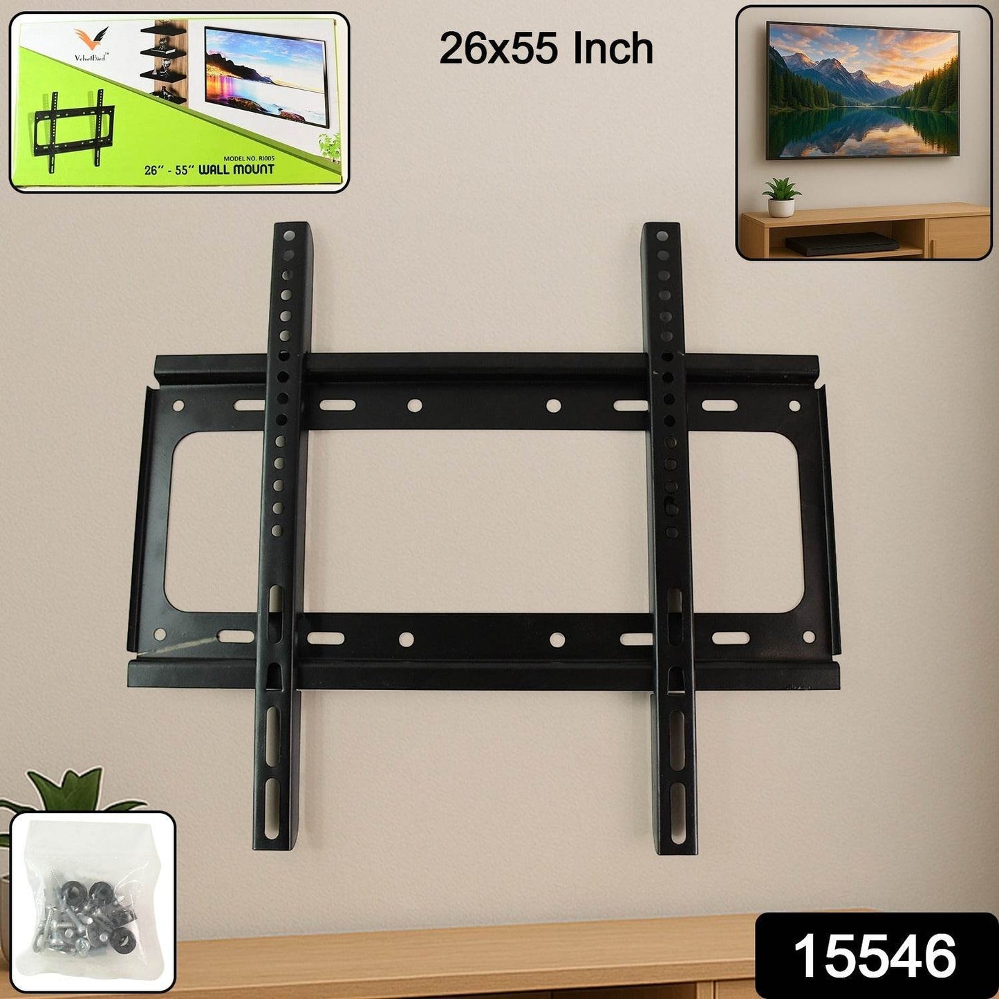 Universal Heavy Duty Adjustable Metal LED LCD TV Wall Mount Bracket - Gadgetspiremart