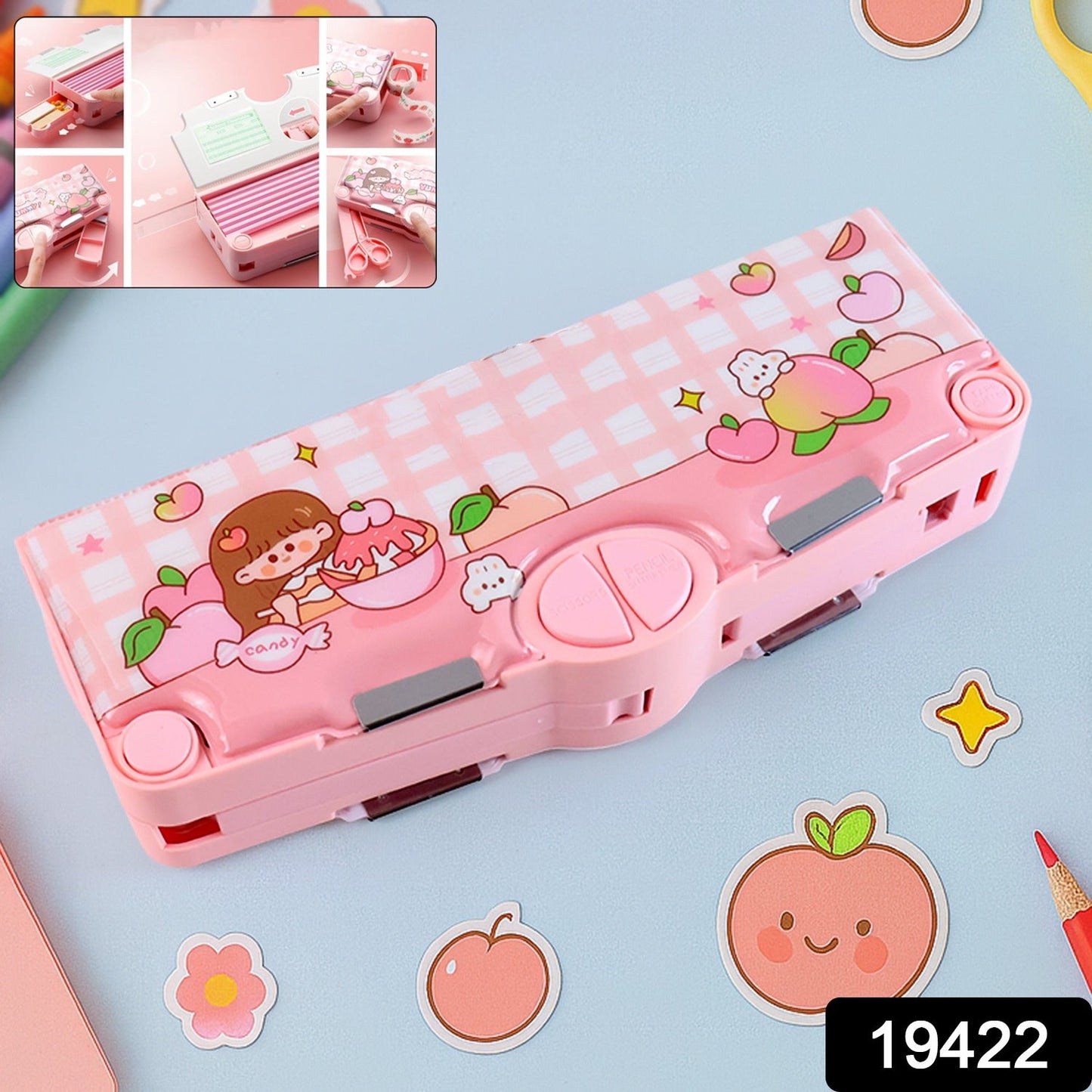 Pencil Box with Built-in Tools