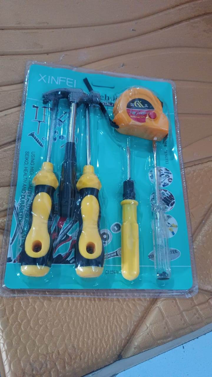 6 in 1 Hand Tool Kit Repair Home Screwdrivers Tool Kit with Tools Including Daily - Gadgetspiremart