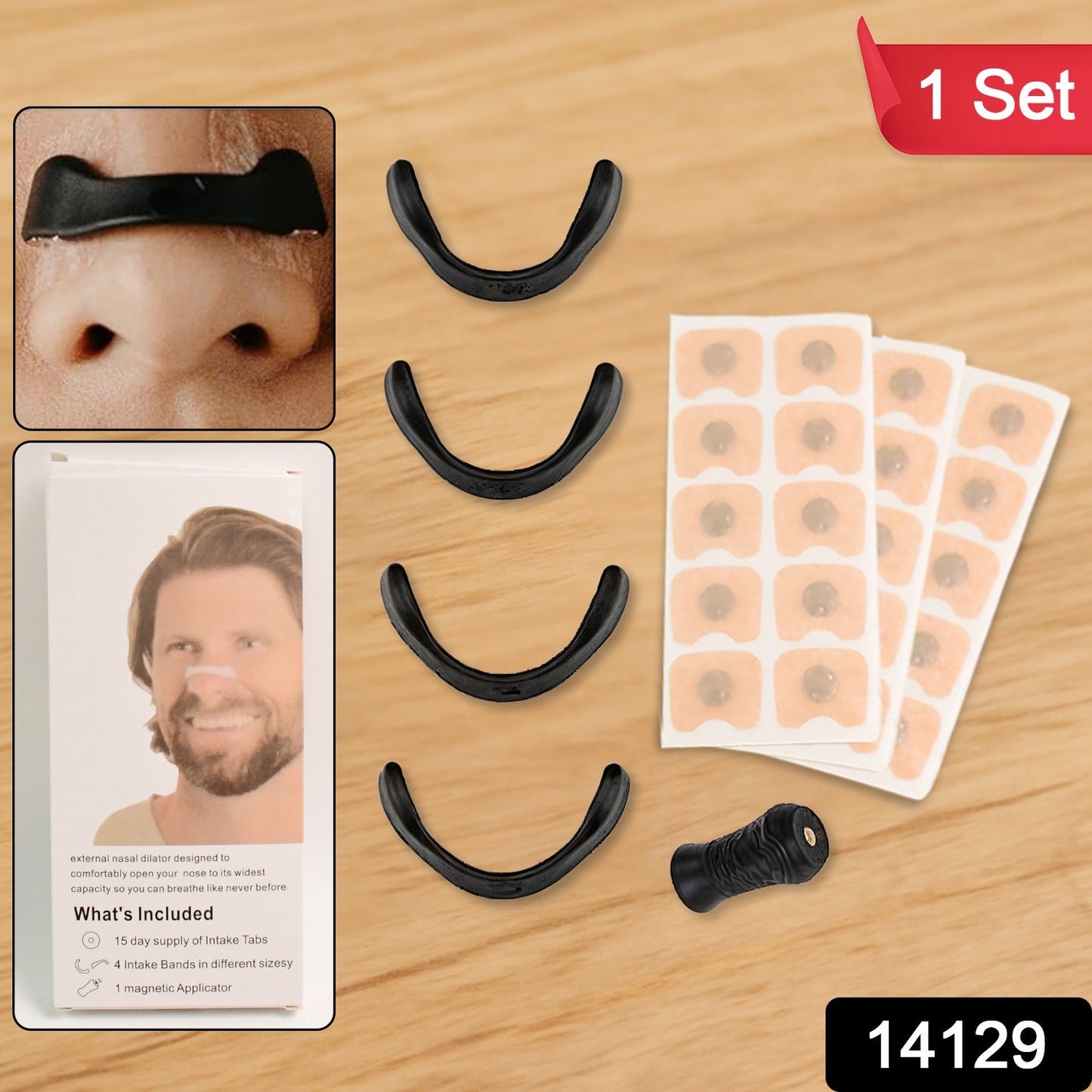 Nasal Strip Starter Kit - Boost Oxygen Intake, Reduce Snoring (1 Set)