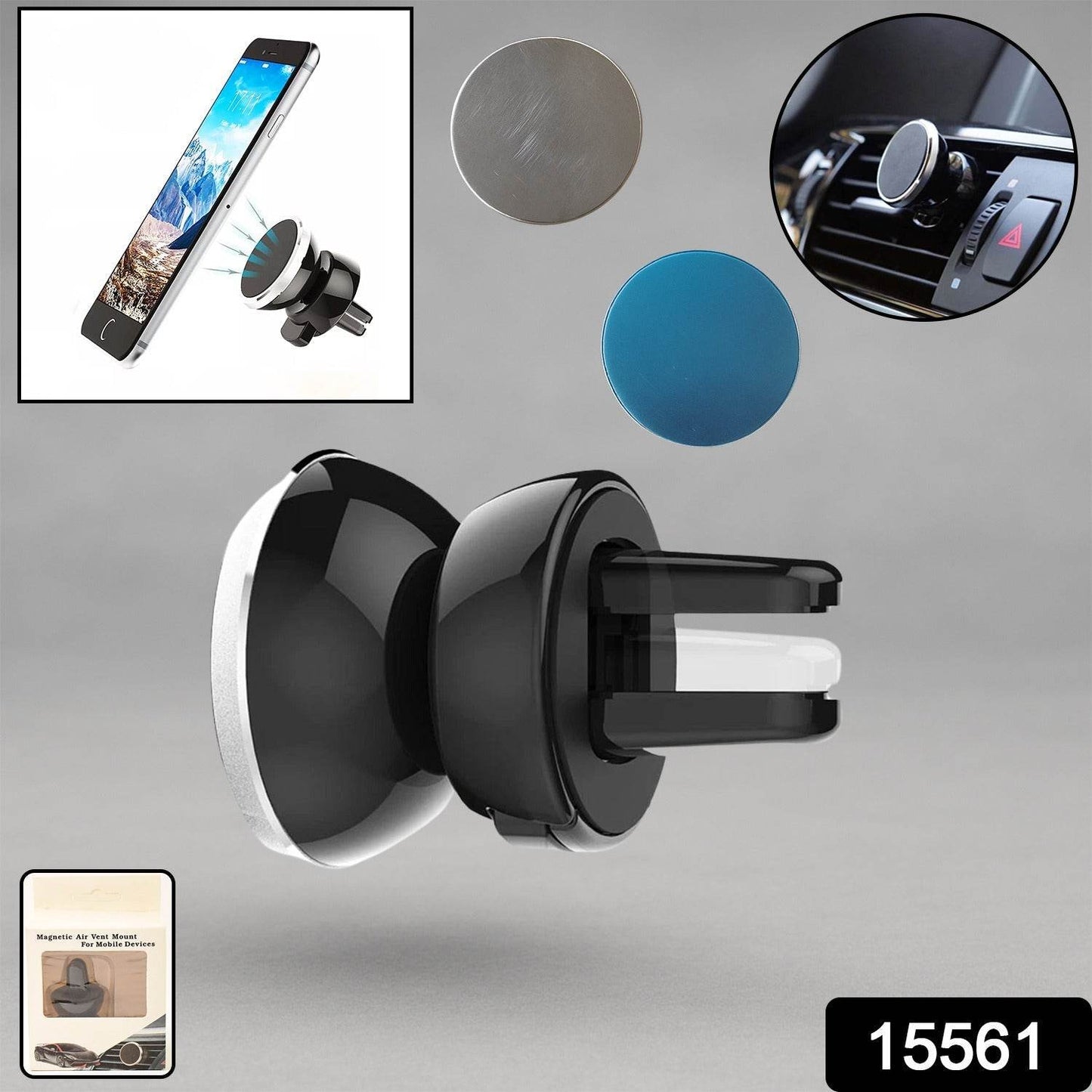 Universal Magnetic Car Mobile Holder (1 Pc) - Gadgetspiremart