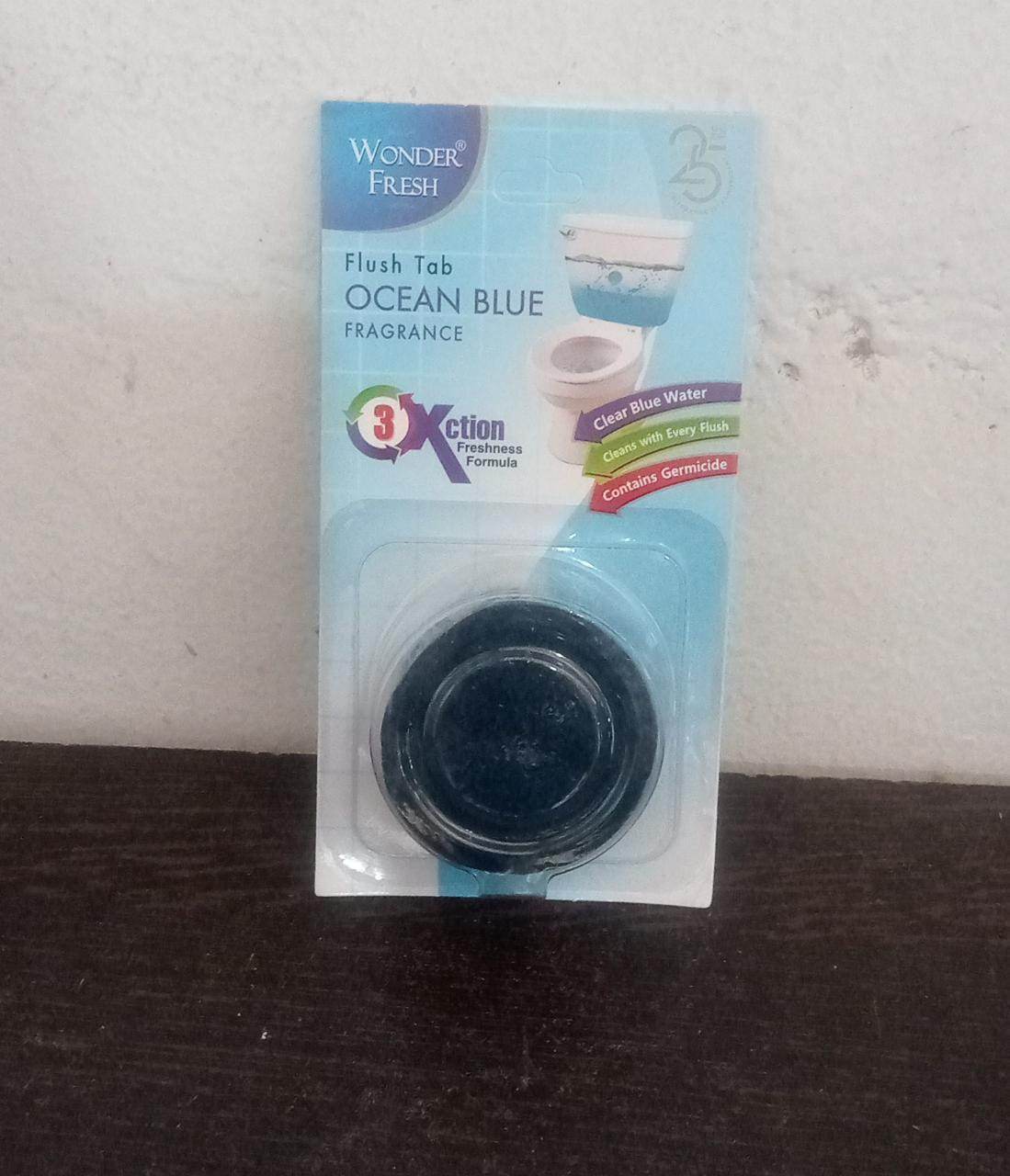 Toilet Cleaner Flush Tab (Ocean Blue) - 50 Gram - Gadgetspiremart