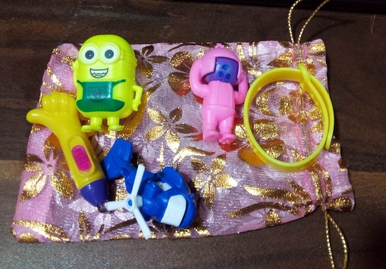 5Pc Toy Combo Kids Best Gift Set Combo Attractive & Unique Toy Combo 5Pc Colorful Toy Combo With Potli Bag - Gadgetspiremart