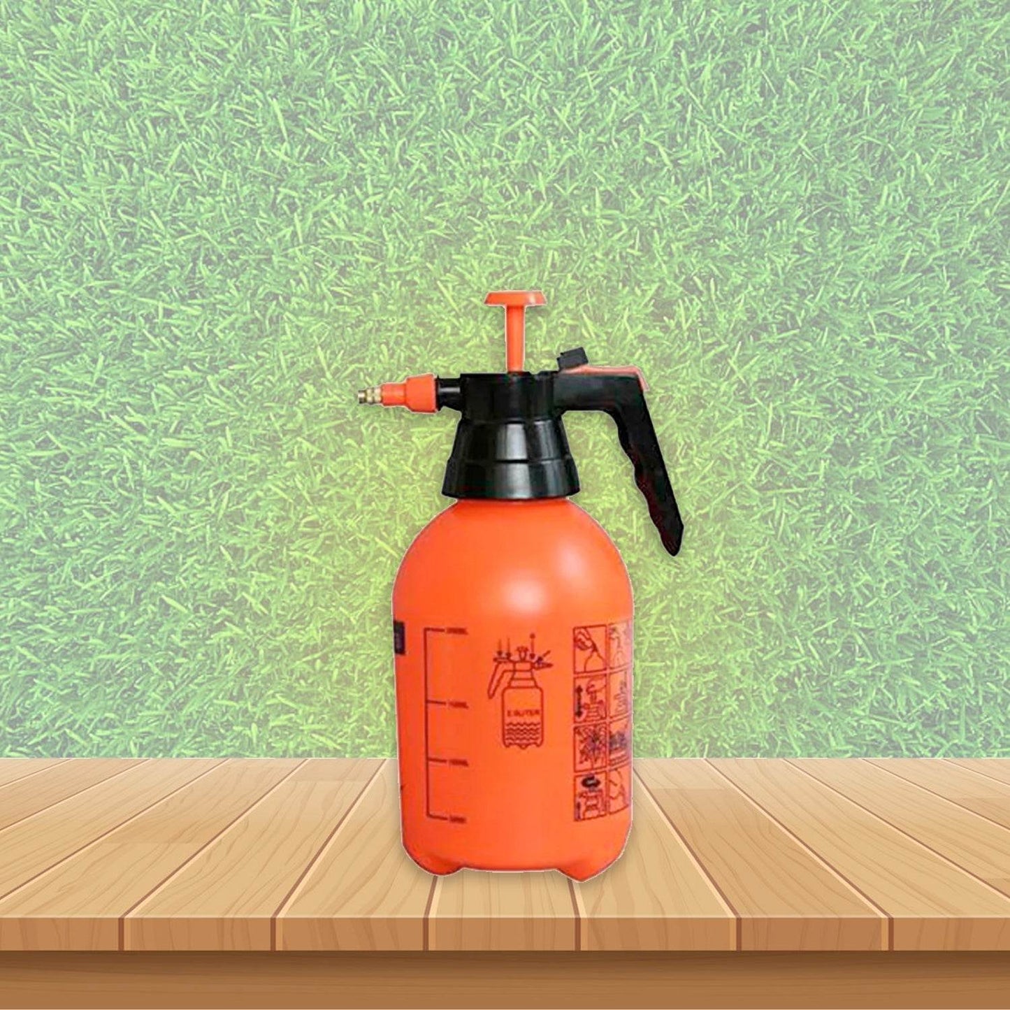 Water Sprayer Hand-held Pump Pressure Garden Sprayer - 2 L (Mix Color) - Gadgetspiremart