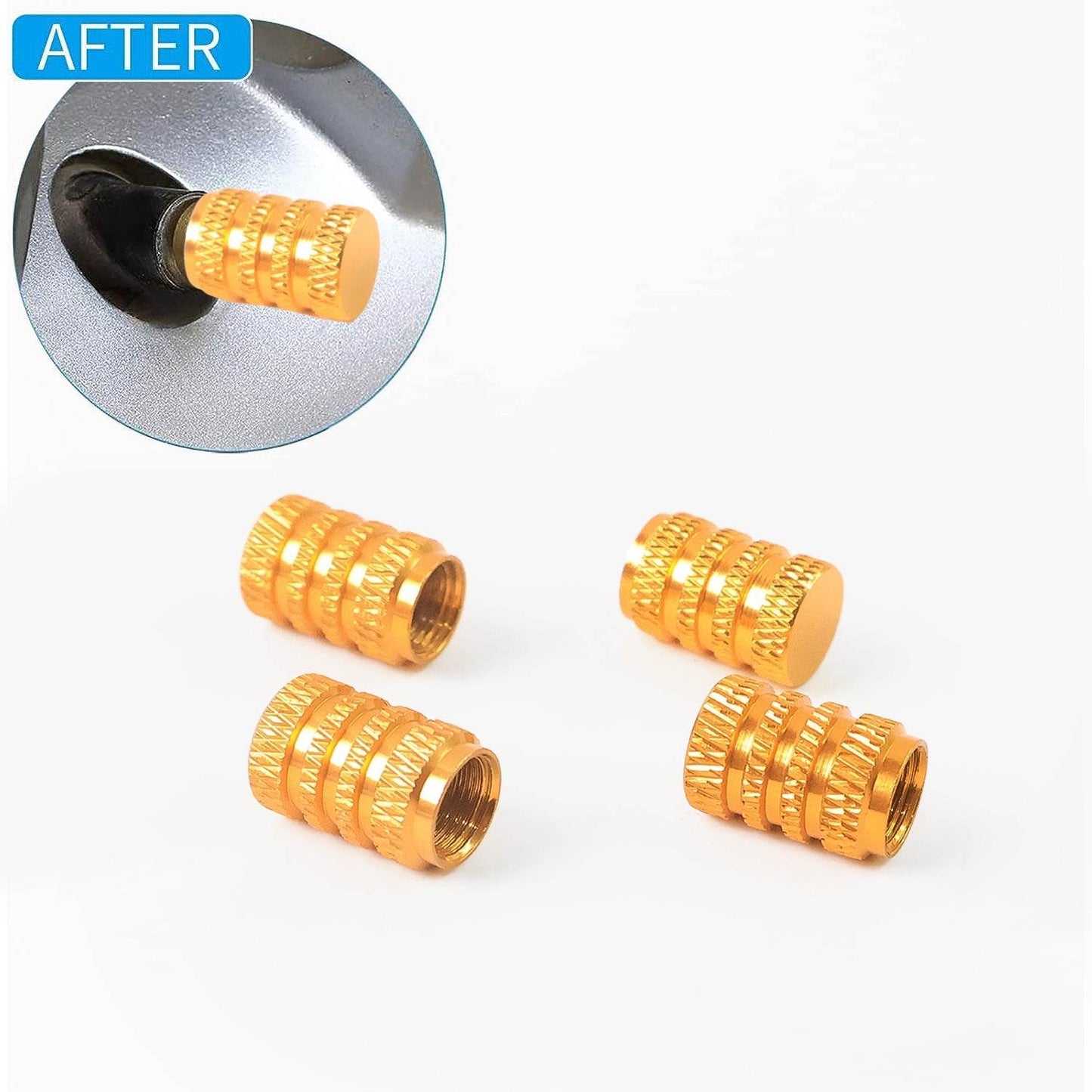 Tire Valve Stem Caps Fit for Genesis Cars. Air Valve Caps Suit for Most Car Truck SUV Wheel Accessories 4pcs Silver. - Gadgetspiremart