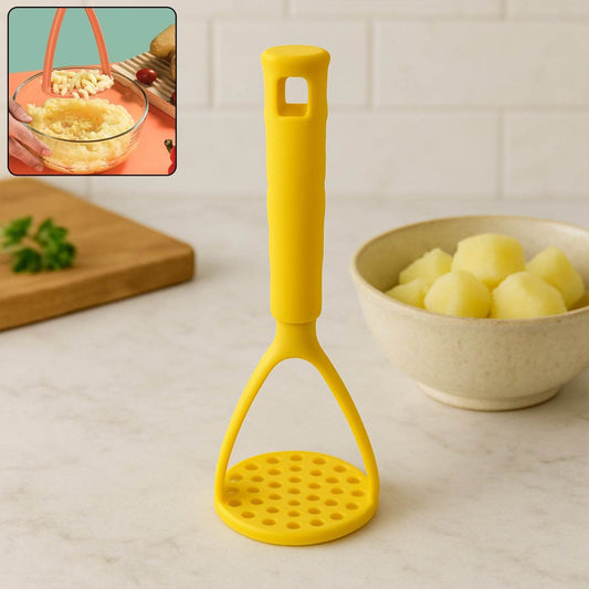 Kitchen Food Masher | Heavy Duty Masher for Fruits, Veggies & Potatoes | Soft Grip Handle (1 Pc) - Gadgetspiremart