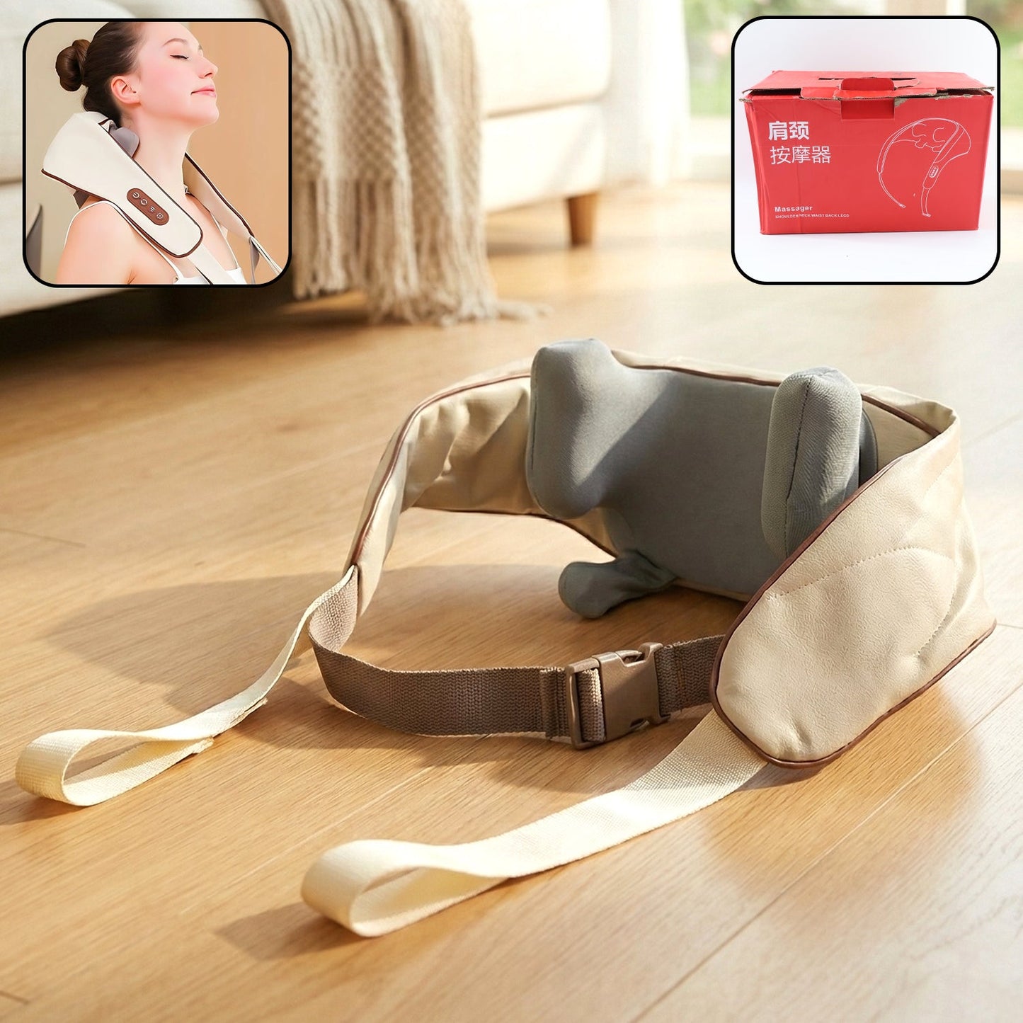Adjustable Neck & Shoulder Massager  Medium Belt (1 Pc)