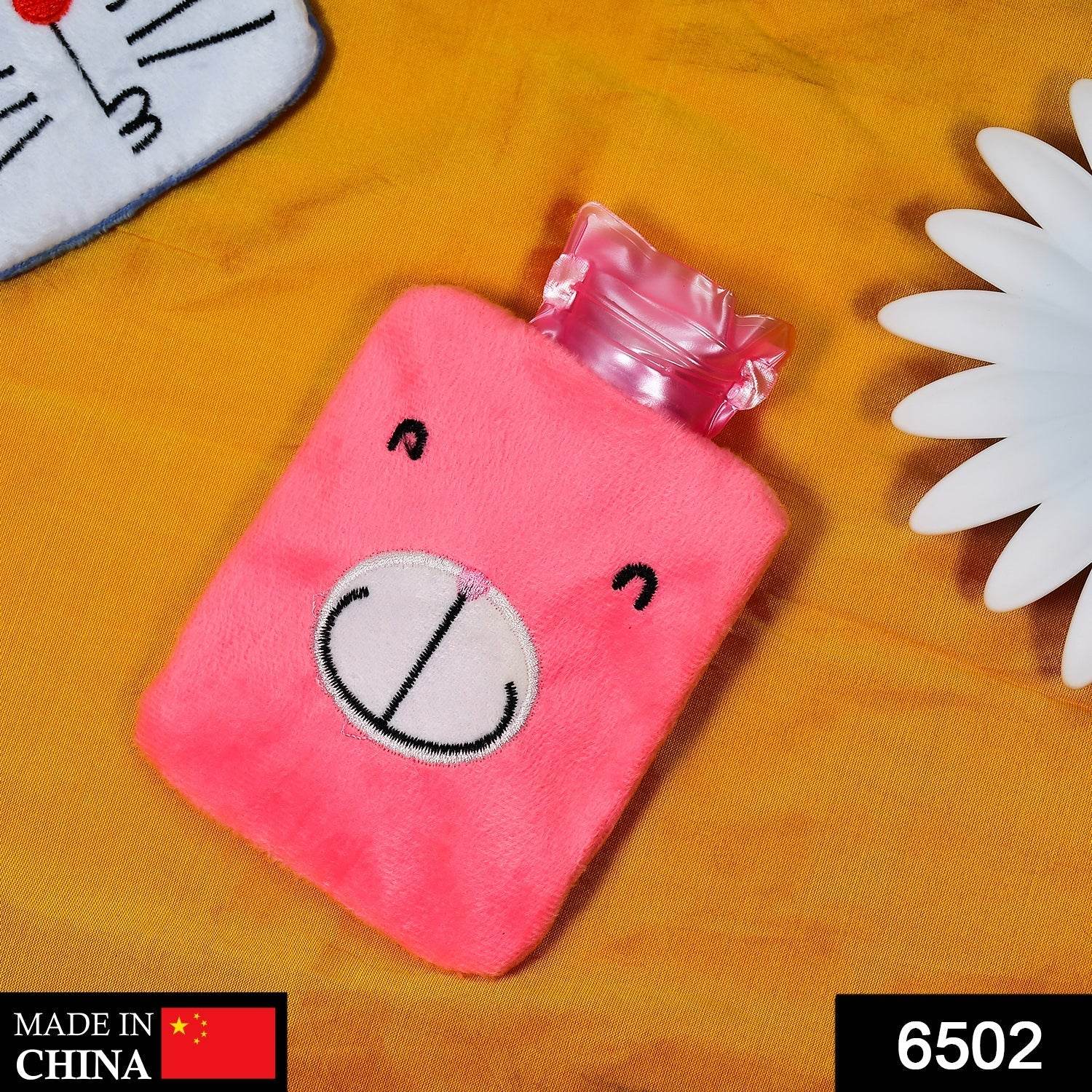Pink Hot Water Bag with Cover – Relief for Neck, Shoulders & Cramps - Gadgetspiremart