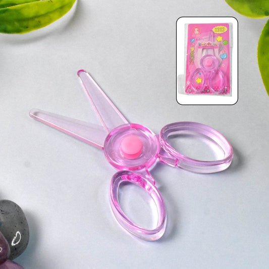 Plastic Child-Safe Scissor (1 Pc / Mix Color) - Gadgetspiremart