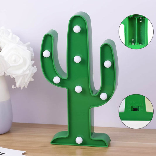 LED Cactus Light, LED Desk Lamp, LED Table Lamp (1 Pc / Battery not Included) - Gadgetspiremart