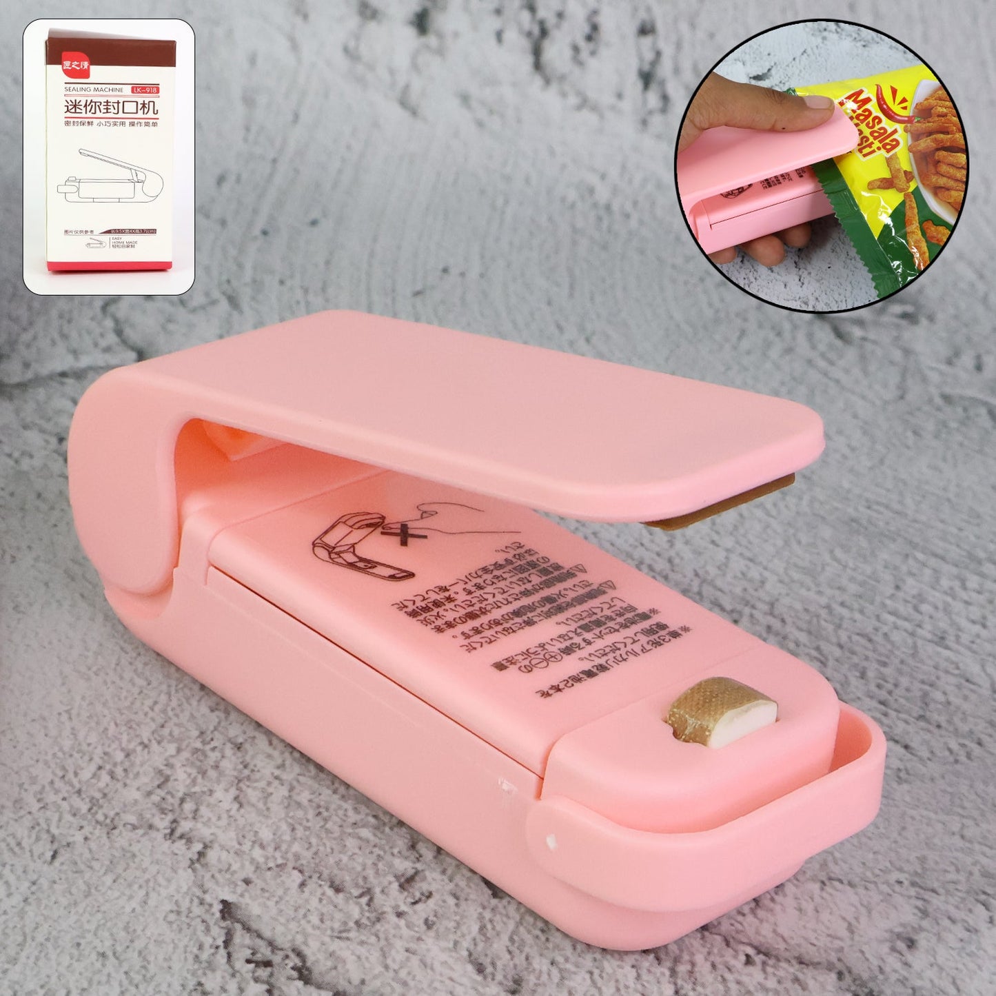 Mini Plastic Bag Sealer – Portable Heat Sealing Machine (Battery Operated / 1 Pc)