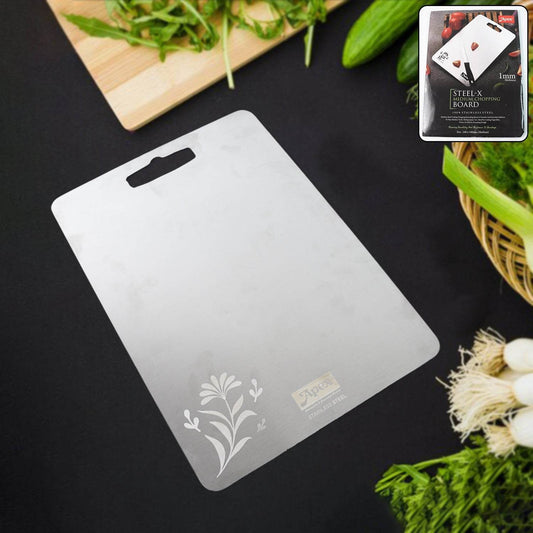 Apex Steel-X Stainless Steel Medium Chopping Board - Gadgetspiremart