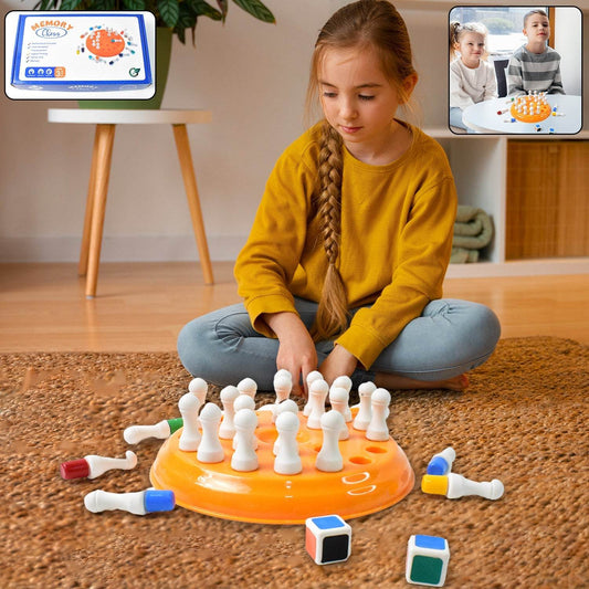 Plastic Brain Teaser Memory Chess Game (1 Set) - Gadgetspiremart