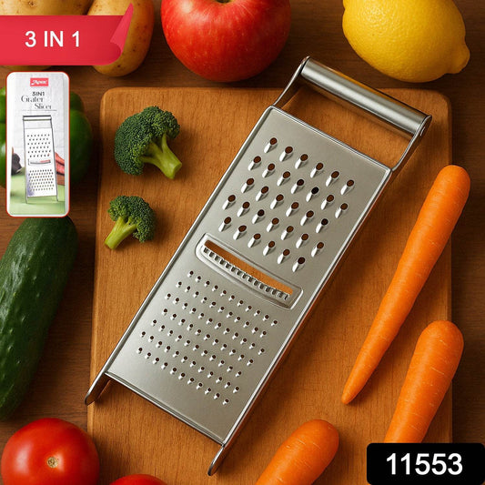 Apex Stainless Steel Grater & Slicer (3 in 1) - Gadgetspiremart