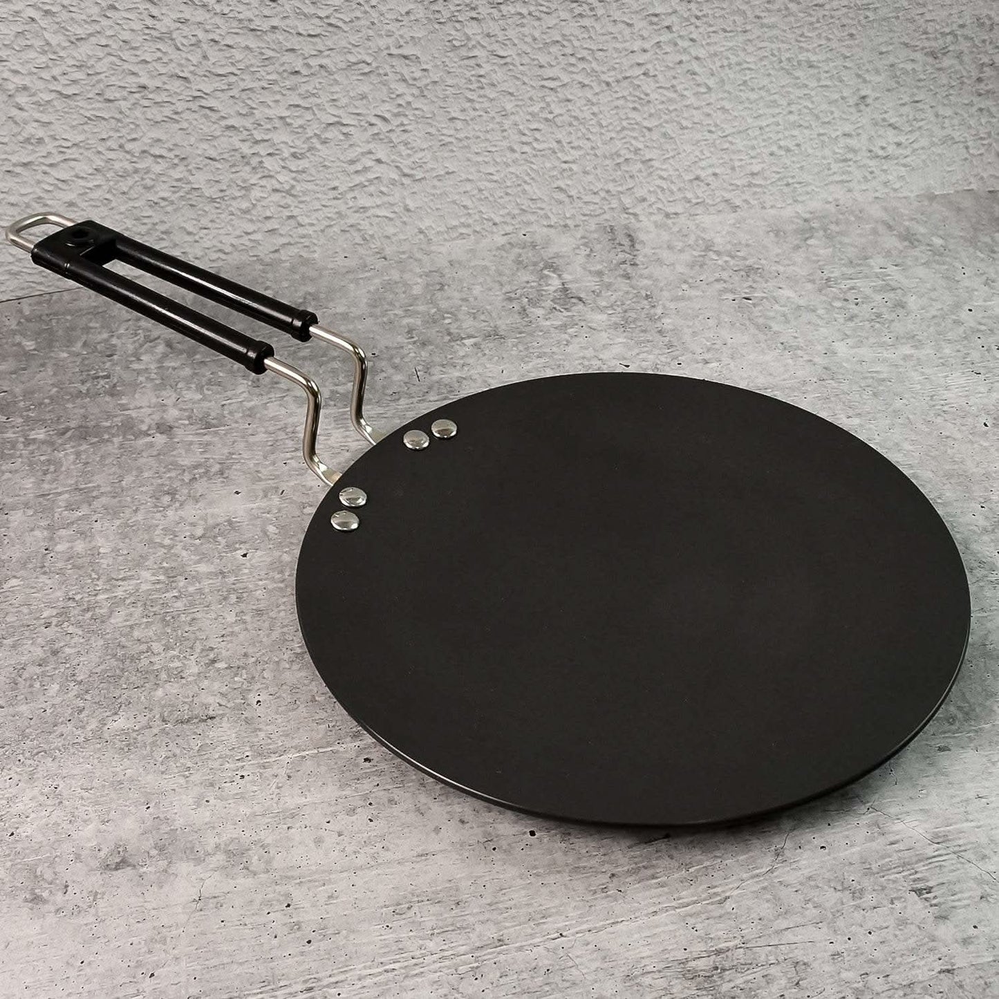 Premium Non-Stick Flat Roti Tawa with Heat-Resistant Handle (10 Inch / 1 Pc)