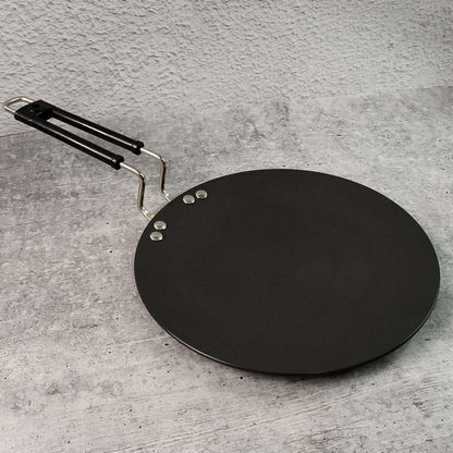 Premium Non-Stick Flat Roti Tawa with Heat-Resistant Handle (10 Inch / 1 Pc)