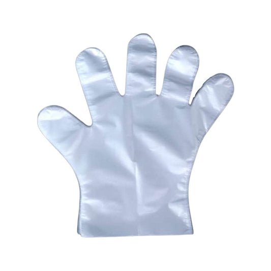 Large Disposable Gloves (100 Pcs): Clear Plastic, Multipurpose - Gadgetspiremart