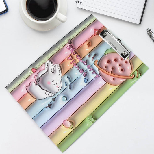 Wooden Paper Clipboard Writing Pad with Clip (1 Pc / 31×22 Cm) - Gadgetspiremart