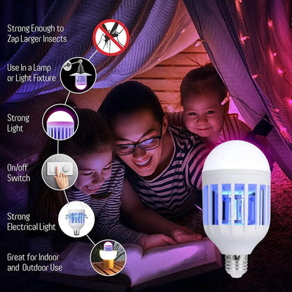 5W Mosquito Killer Lamp E27 LED Zapper for Summer Insects & Moths - Gadgetspiremart