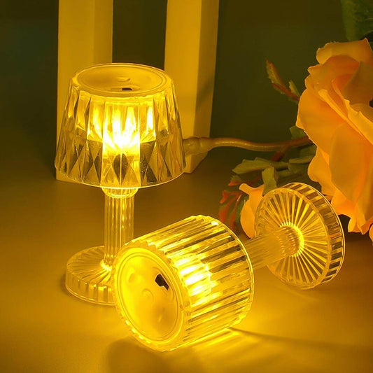 LED Candle lamp, Table Lamp Portable Plastic Lamps, Diwali (1 Pc / Small) - Gadgetspiremart