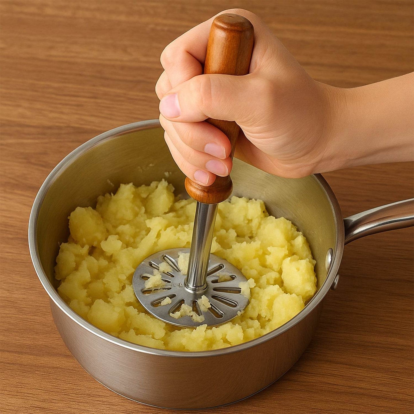 Paubhaji Masher used in all kinds of household and kitchen places for mashing and making paubhajis.