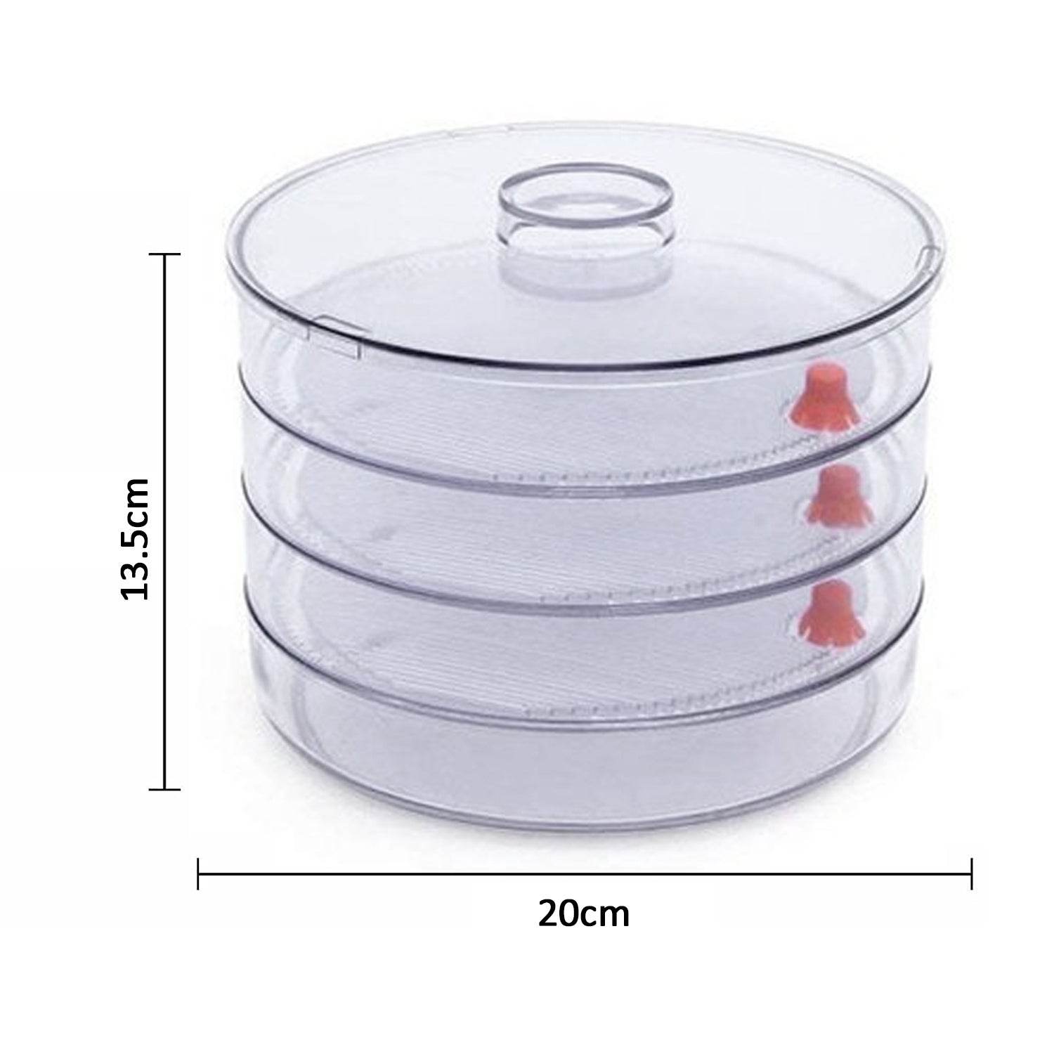 Plastic 4 Compartment Sprout Maker, White - Gadgetspiremart