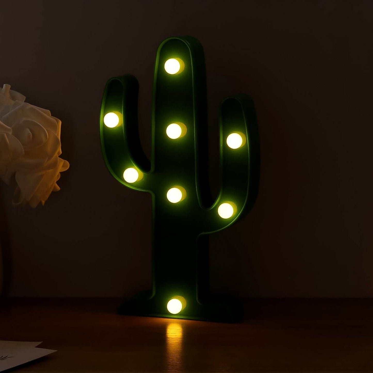 LED Cactus Light, LED Desk Lamp, LED Table Lamp (1 Pc / Battery not Included) - Gadgetspiremart