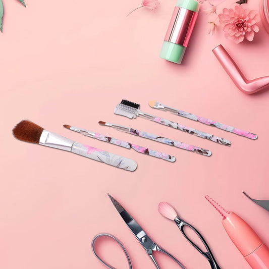 Decorative Floral Makeup Brushes