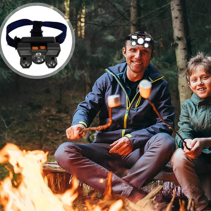 5 LED Headlamp USB Rechargeable Head Light (1 Pc) - Gadgetspiremart