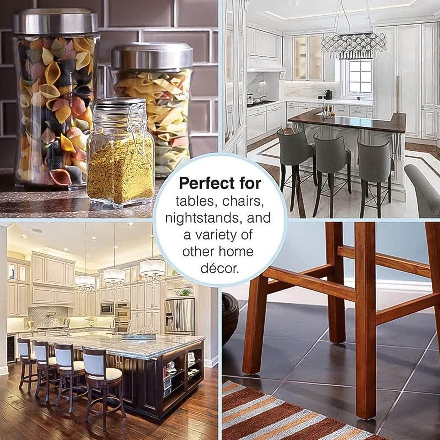 4-Piece Square Felt Furniture Floor Protector Pads - Gadgetspiremart