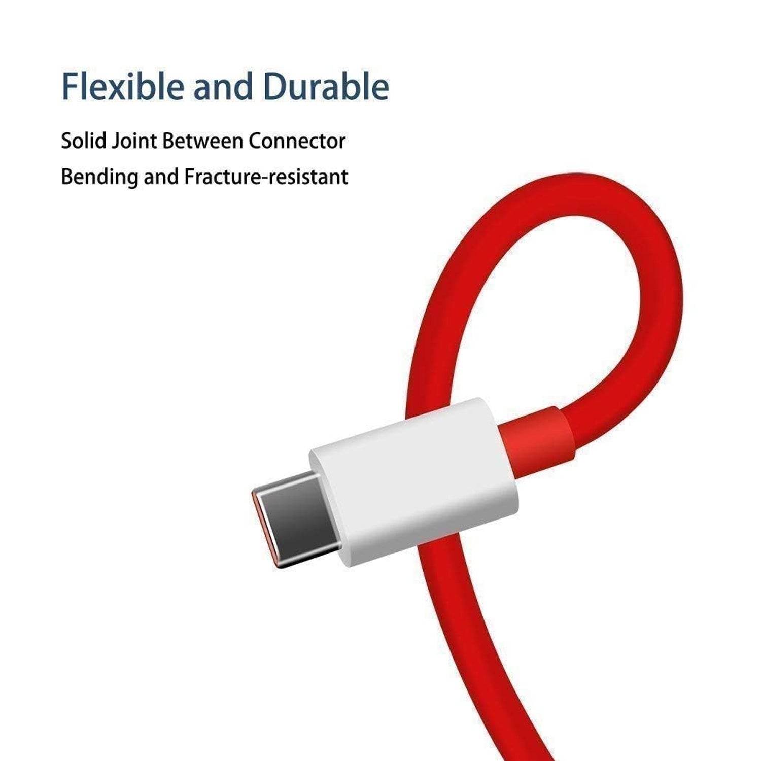 Unique Type C Dash Charging USB Cable for Fast Charging & Data Transfer (Red, 1 Meter) - Gadgetspiremart