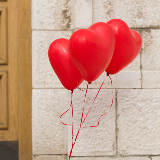 Heart shaped balloons Kinds of Rainbow Party Latex Balloons for Birthday One Color (20 Pcs Set)