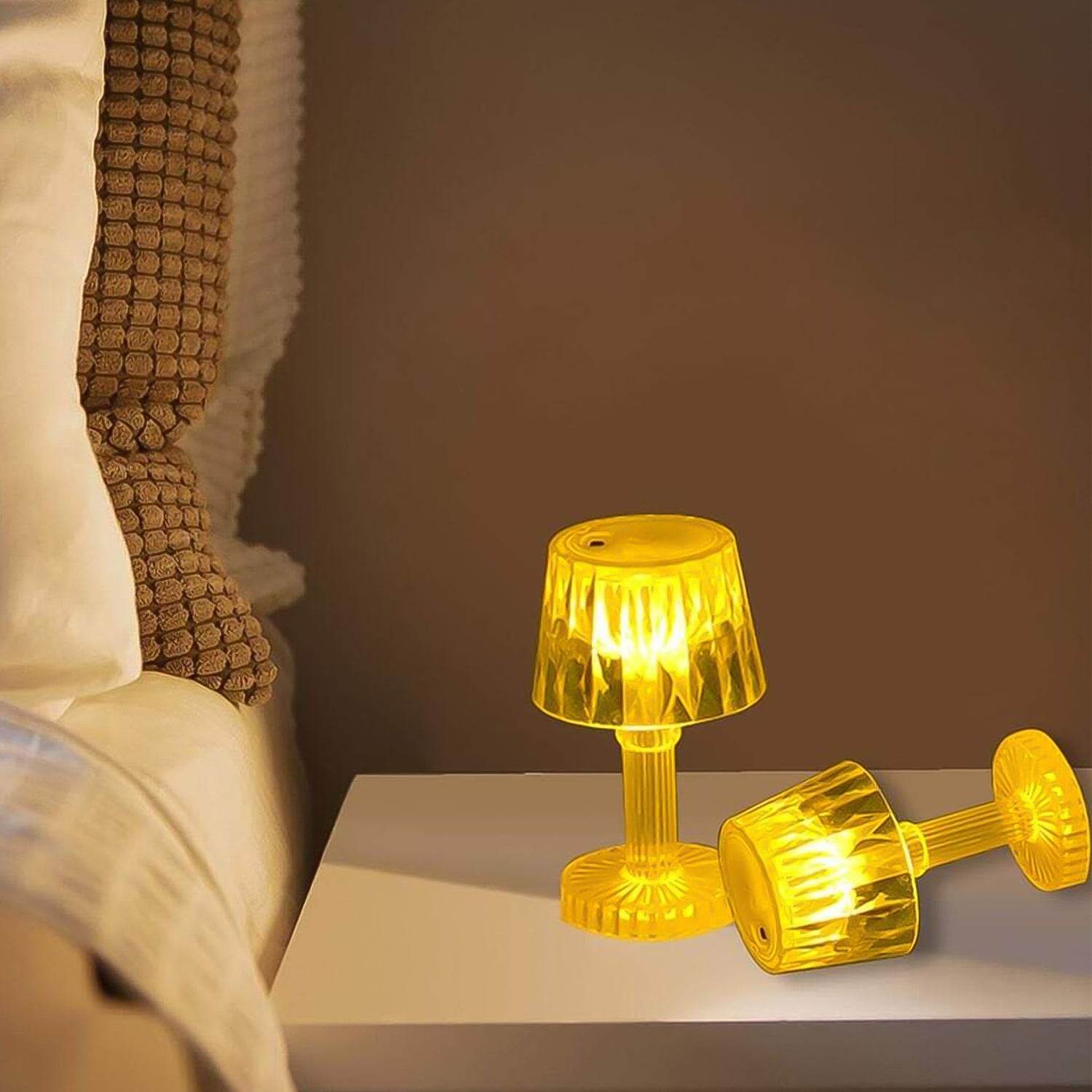 LED Candle lamp, Table Lamp Portable Plastic Lamps, Diwali (1 Pc / Small) - Gadgetspiremart