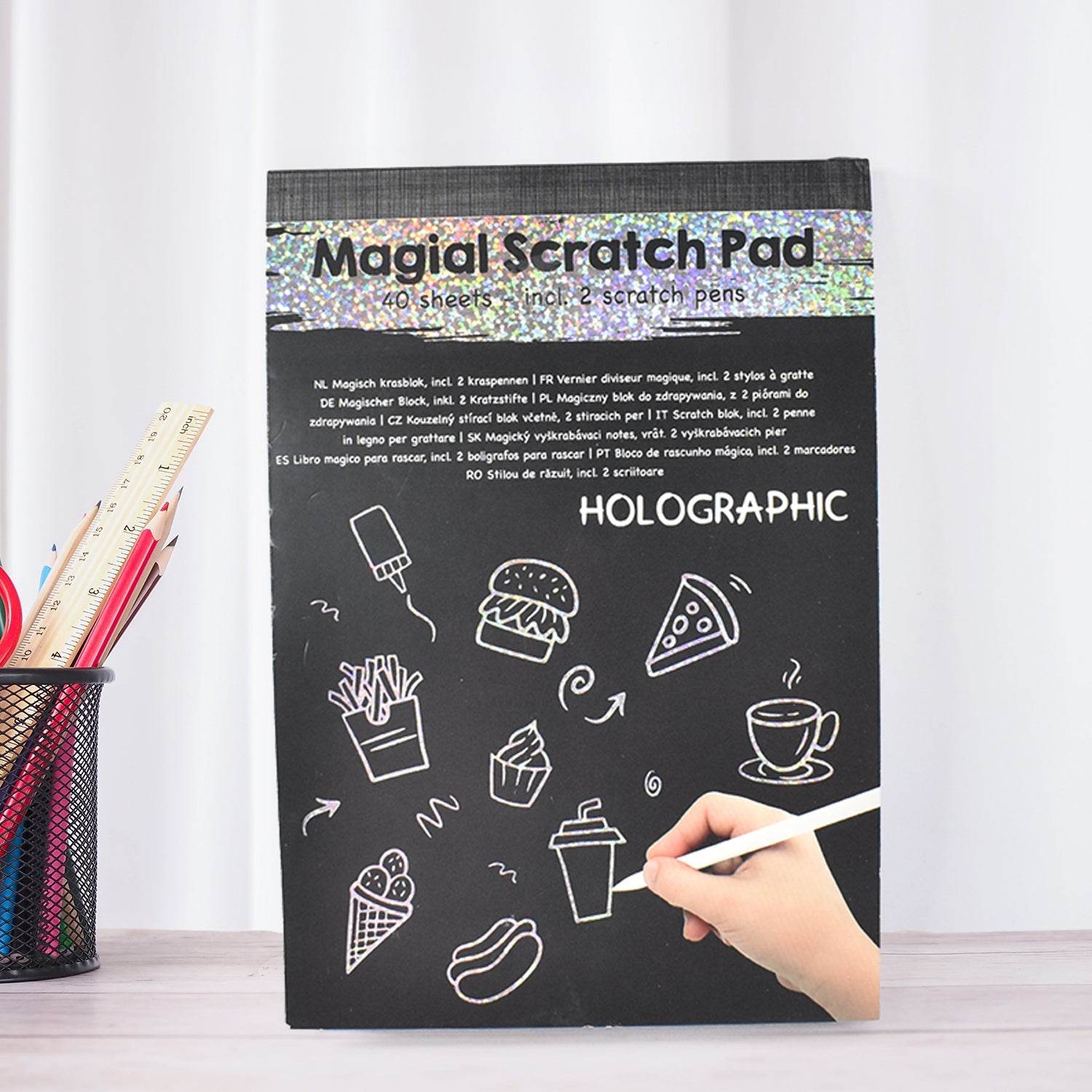 Magical Scratch Art Book For Gifts Girls & Boys (40 Sheet) - Gadgetspiremart