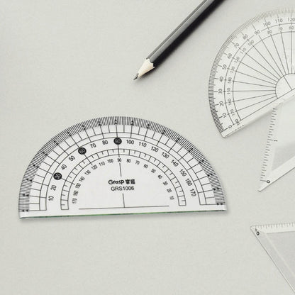 4-Piece Geometry Set, Triangle Ruler Protractor Straight Ruler - Gadgetspiremart