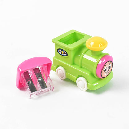 Train Double Hole Pencil Sharpener (1 Pc) - Gadgetspiremart