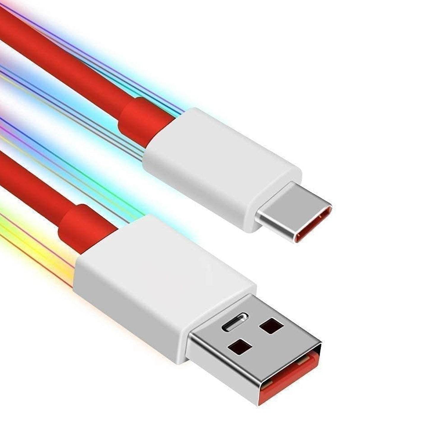Unique Type C Dash Charging USB Cable for Fast Charging & Data Transfer (Red, 1 Meter) - Gadgetspiremart