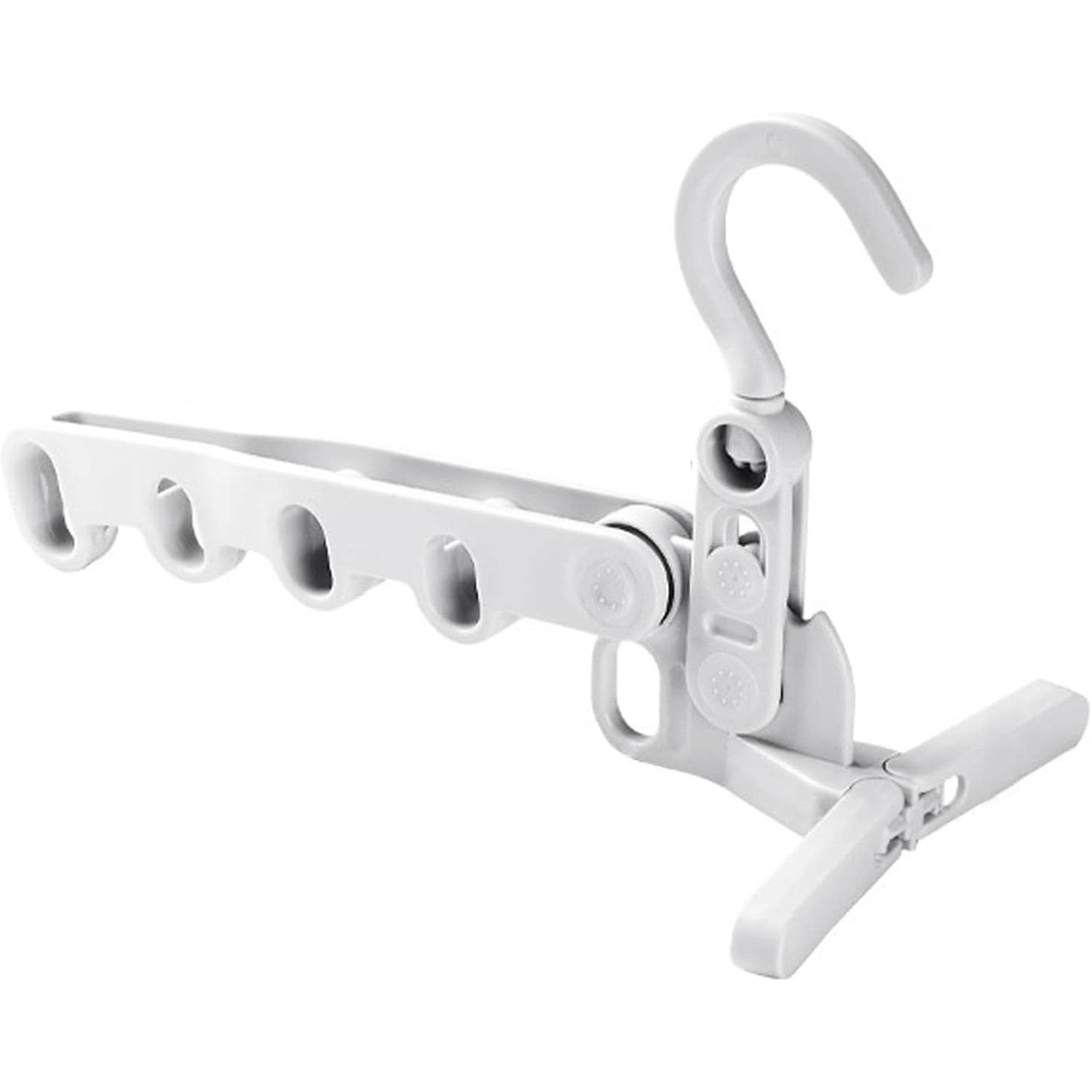 5-Hole Foldable Clothes Hanger – Robust, Space-Saving Travel Rack - Gadgetspiremart