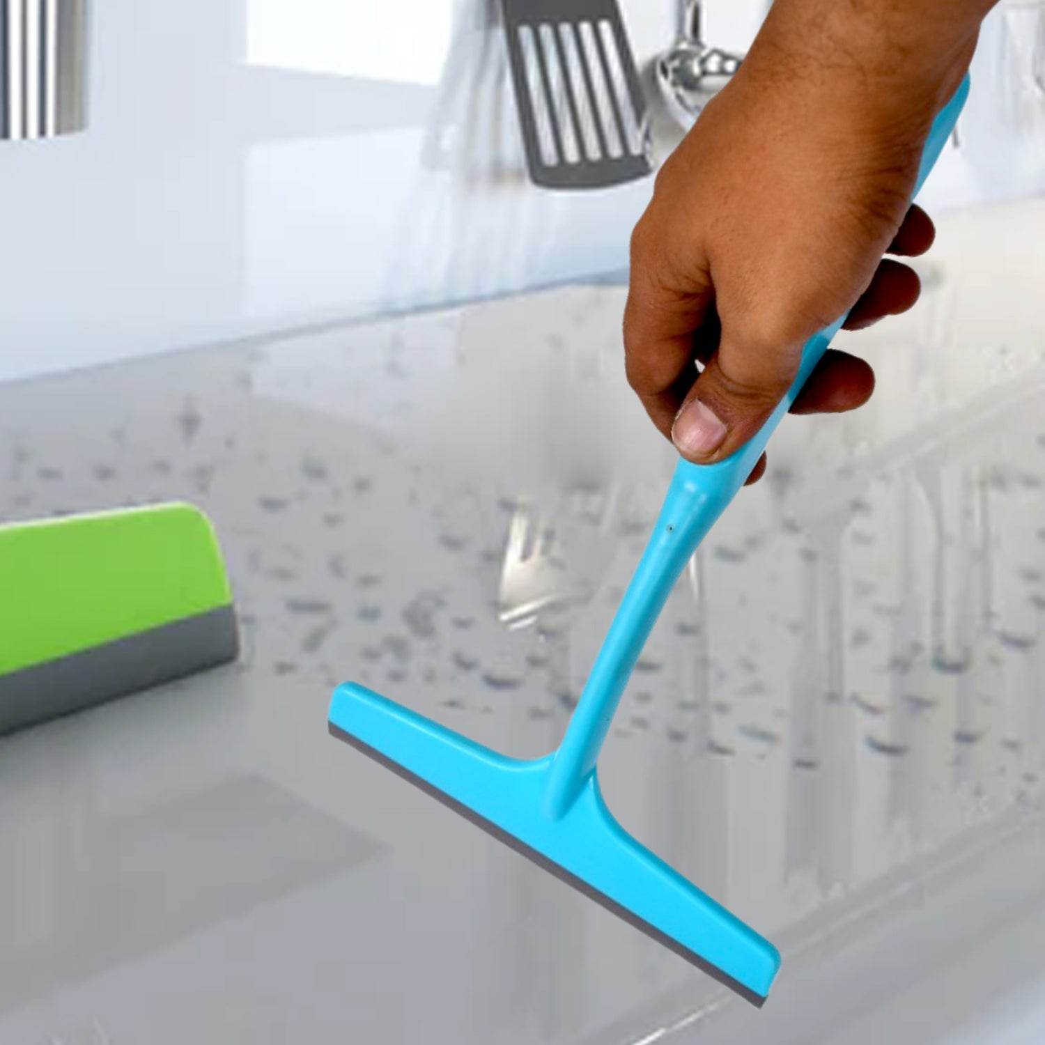 Kitchen Platform and Glass Wiper No-Dust Broom, Long Handle, Easy Floor Cleaning. - Gadgetspiremart