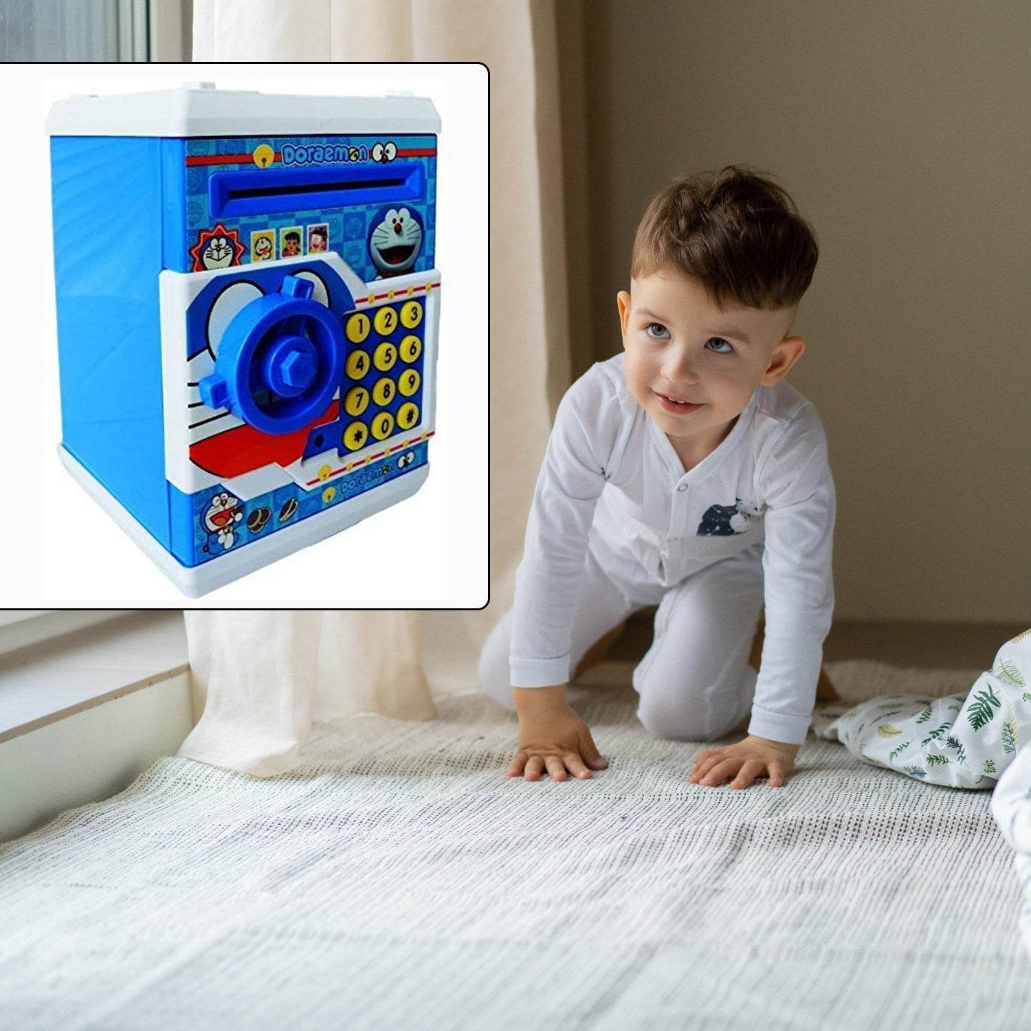 Electronic Piggy Bank ATM with Password for Kids Savings - Gadgetspiremart