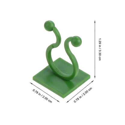 Plant Climbing Wall Fixture Clip Self-Adhesive Hook (40 Pcs Set / With plastic box) - Gadgetspiremart
