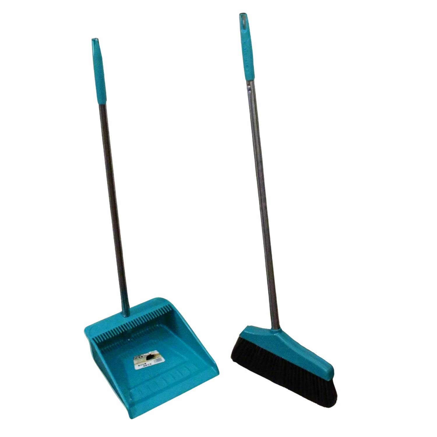 Long Handle Dustpan and Brush 2 Piece Set for Sweeping Cleaning Home Office, Supdi - Gadgetspiremart