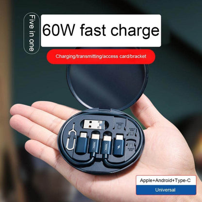 5-in-1 Charging Kit: Universal Cable for Every Device! - Gadgetspiremart