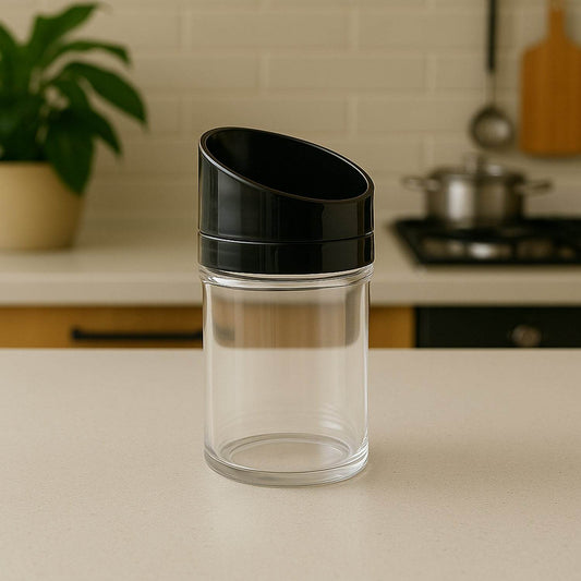 Apex Slant-Lid Kitchen Storage Jar Set (2 Pc) - Gadgetspiremart
