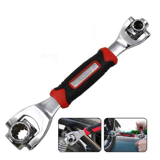 48 in 1 wrench Swivel Head Multi Tool Spanner Tools Socket Works with Spline Bolts Multi function Universal Furniture Car Repair - Gadgetspiremart