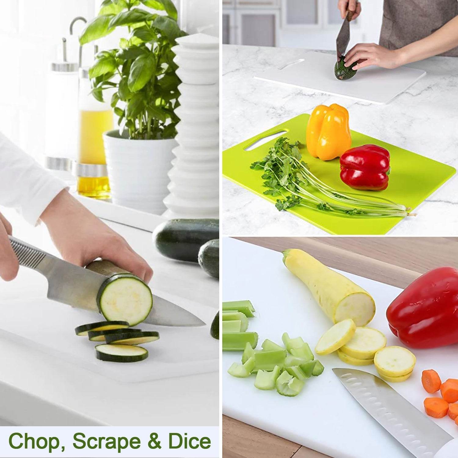 Kitchen Plastic Cutting / Chopping Board - Gadgetspiremart