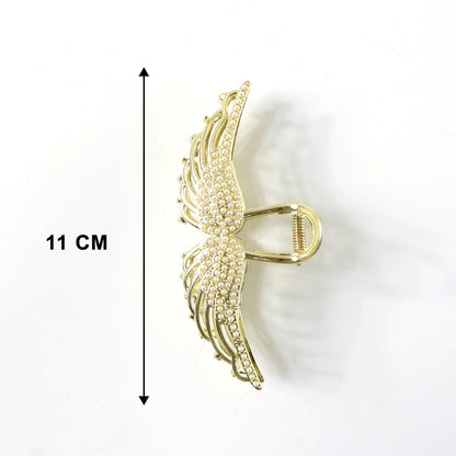 Premium Pearl Studded Elegant Hair Claw Clip for Women (1 Pc)