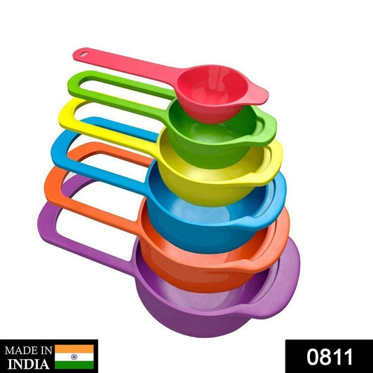 Plastic Measuring Spoons for Kitchen (6 pack) - Gadgetspiremart
