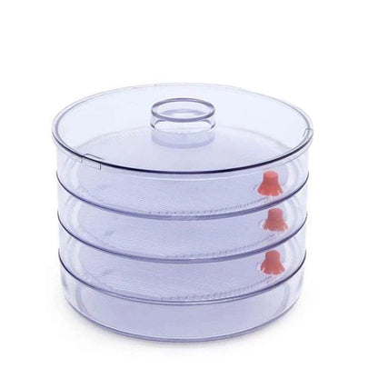 Plastic 4 Compartment Sprout Maker, White - Gadgetspiremart